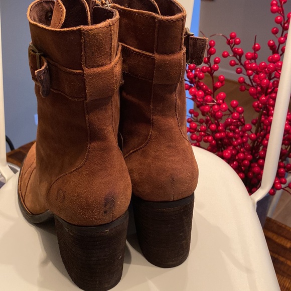 Born Suede Cass Block Heel Boots in Brown Rust Size 10 ⭐️SALE PRICE IS FIRM⭐️ - Picture 9 of 14